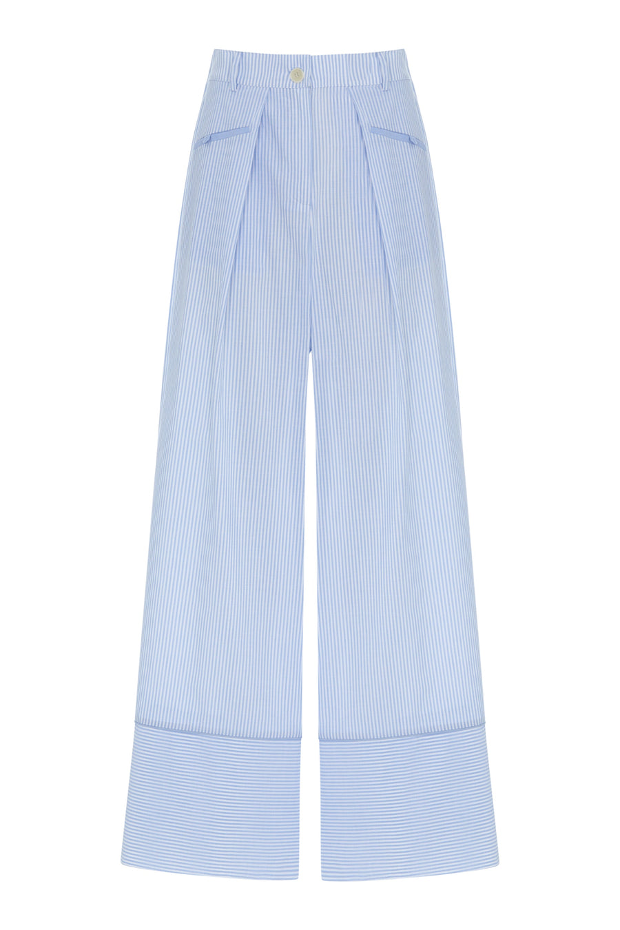 Lumina Striped Trousers 100% Cotton