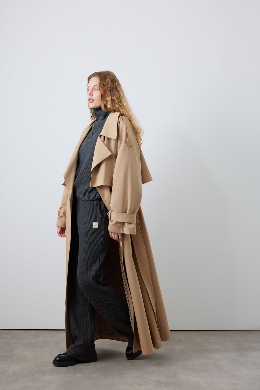 Inara Retro Trench Coat - Premium