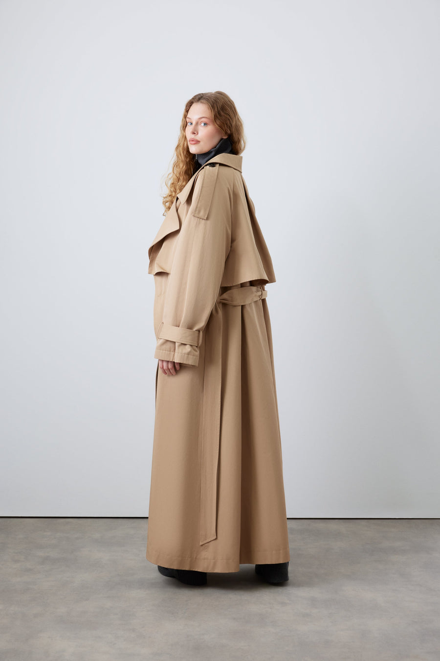 Inara Retro Trench Coat - Premium