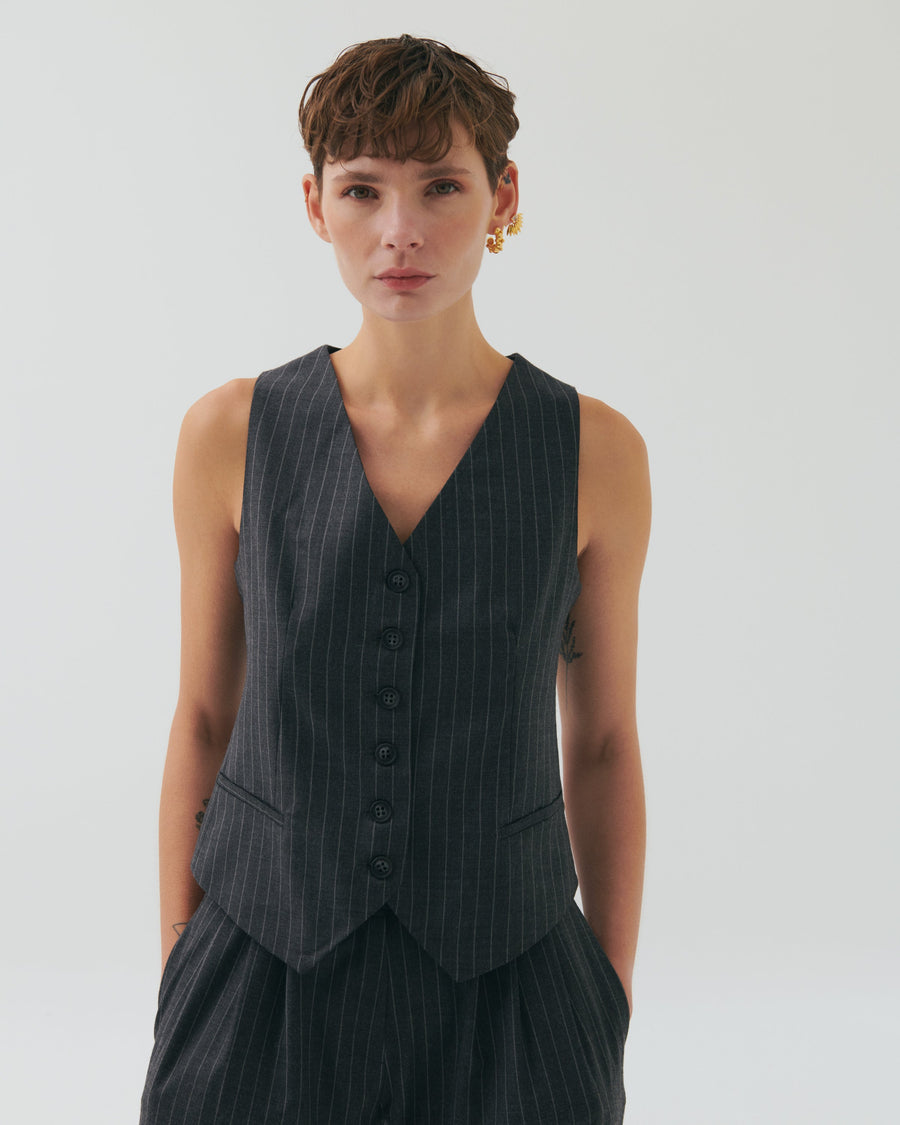 Dakota Classic Striped Vest