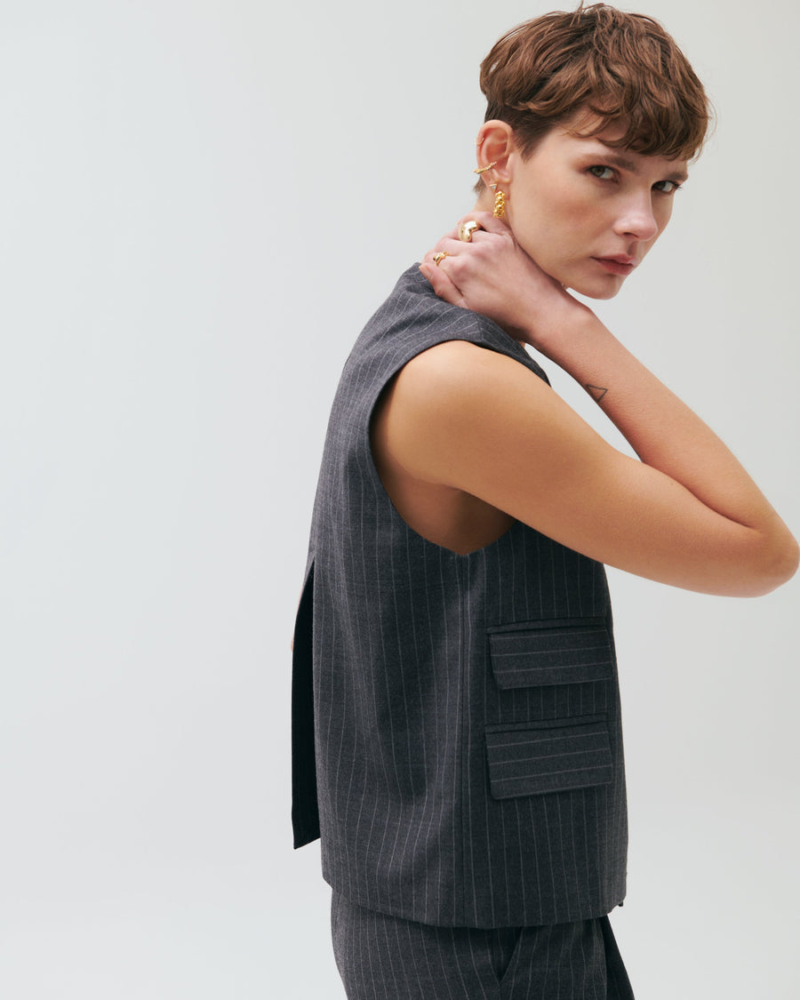 Lola Button Loose Fit Vest