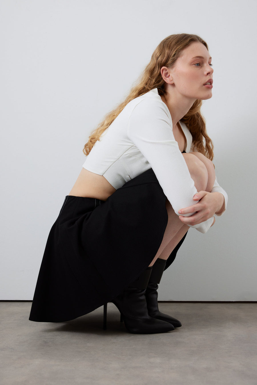 Bareto Belt Detail Skirt