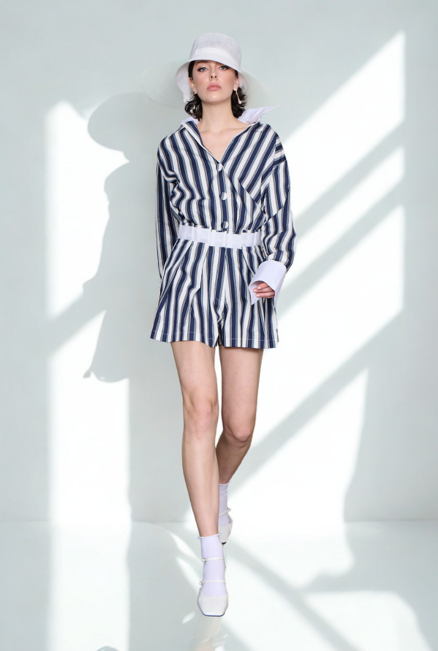 WTF Colette Belt Detail Shorts 100% Cotton