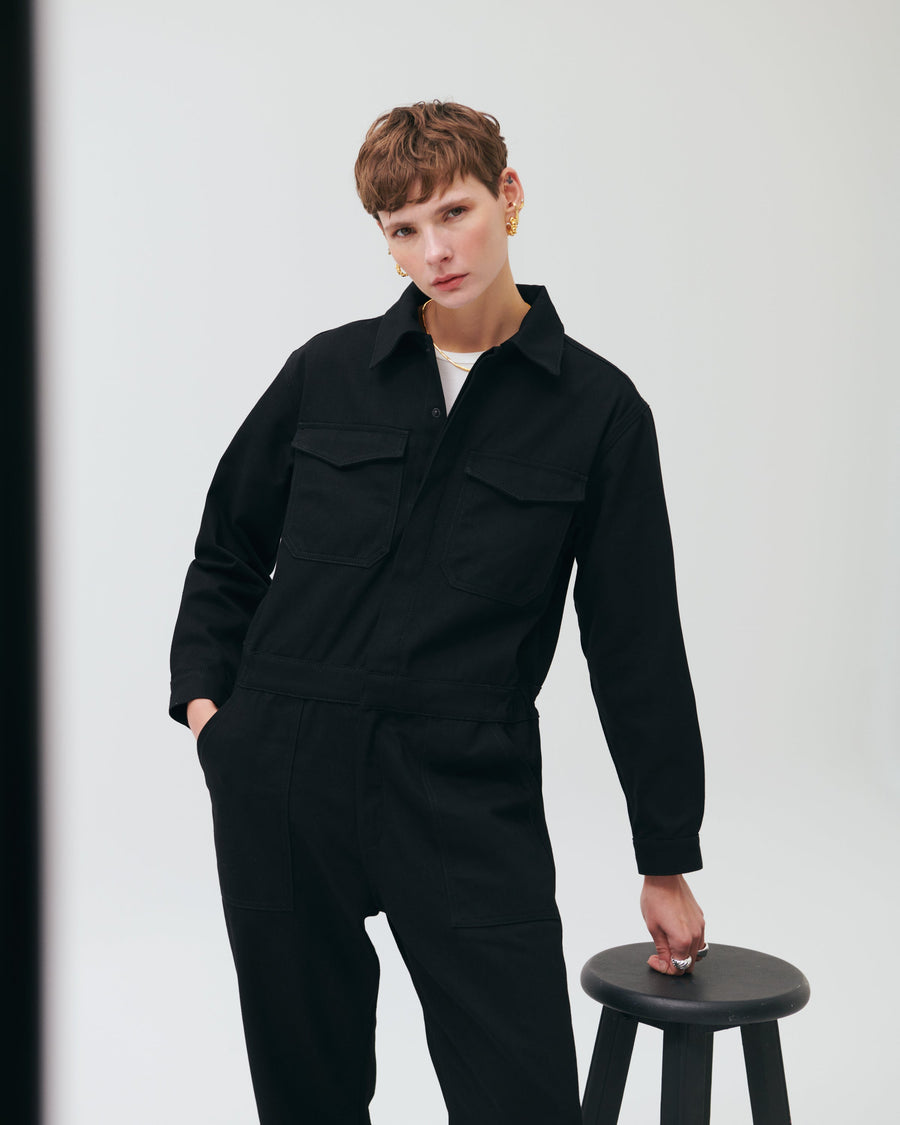 Kendra Oversize Canvas Jumpsuit