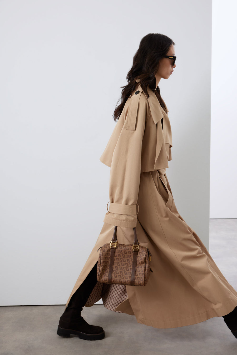 Inara Retro Trench Coat - Premium