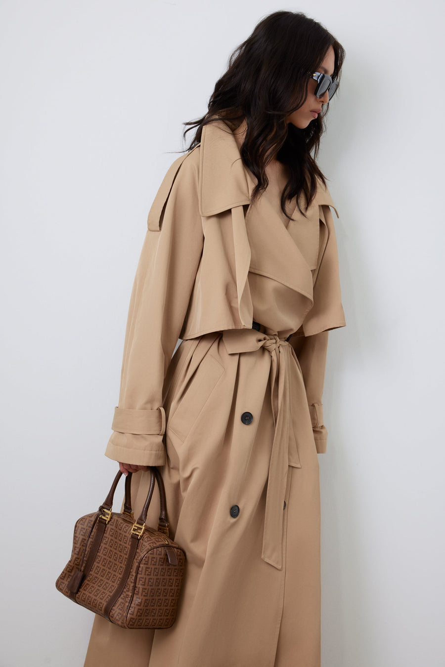 Inara Retro Trench Coat - Premium