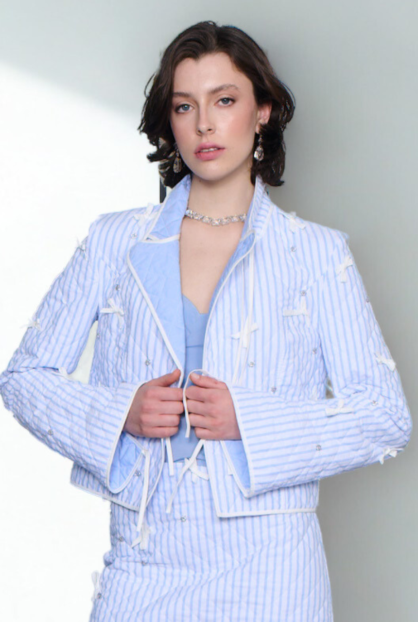 WTF Lumina Stone Detailed Jacket 100% Cotton