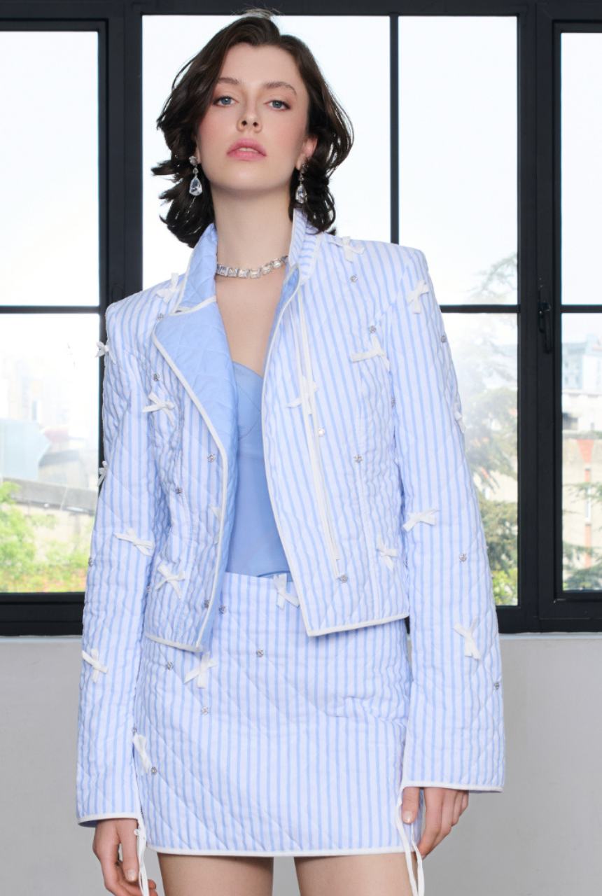 WTF Lumina Stone Detailed Jacket 100% Cotton