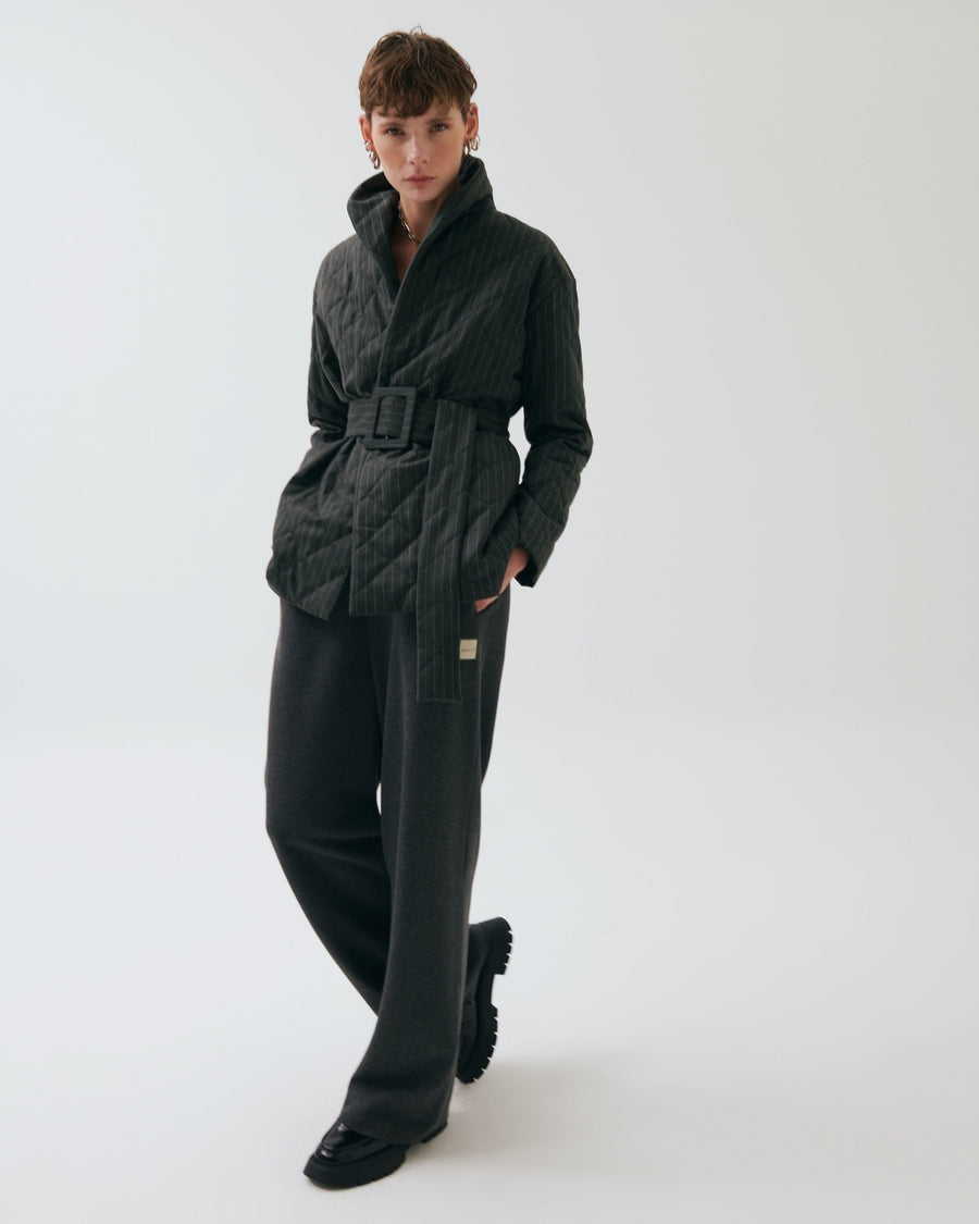 Berta Short Quilted Coat