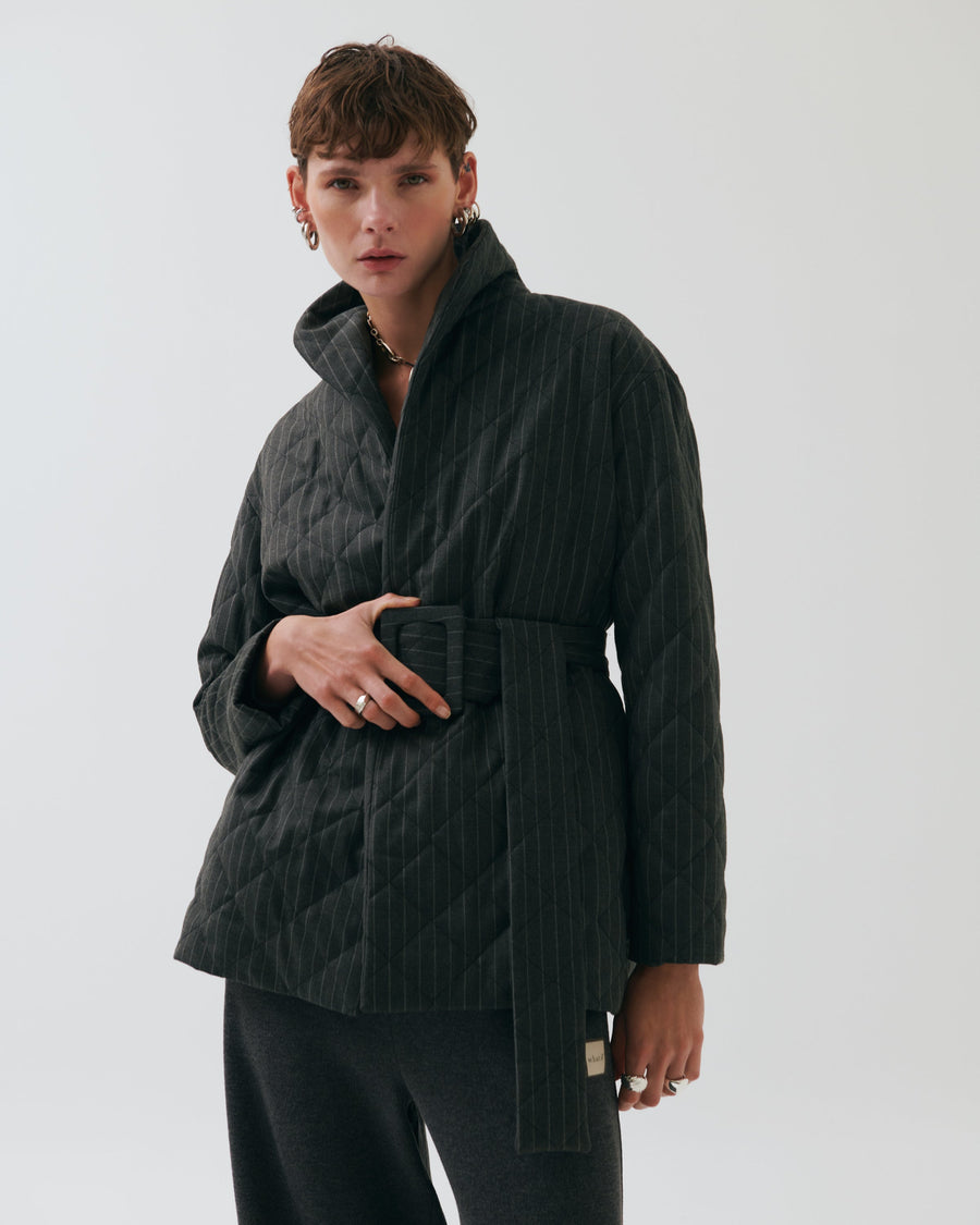 Berta Short Quilted Coat