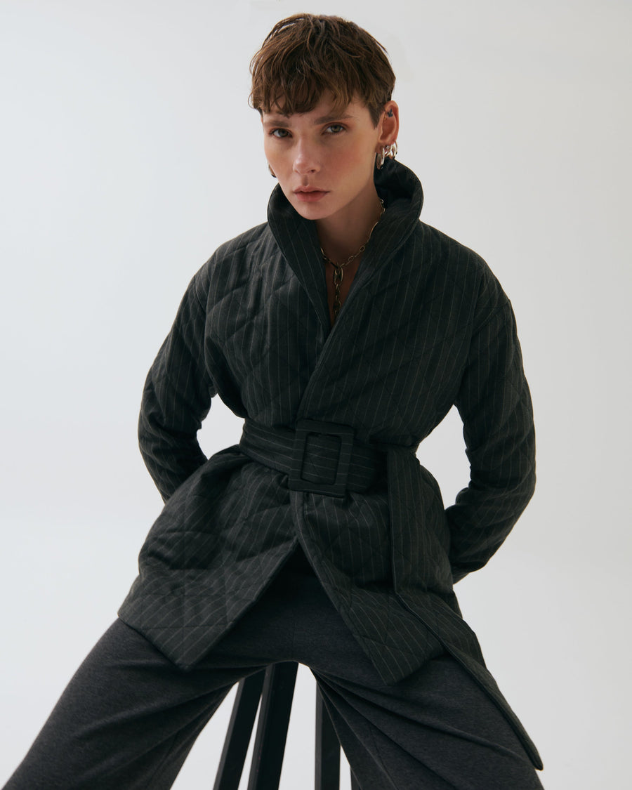 Berta Short Quilted Coat