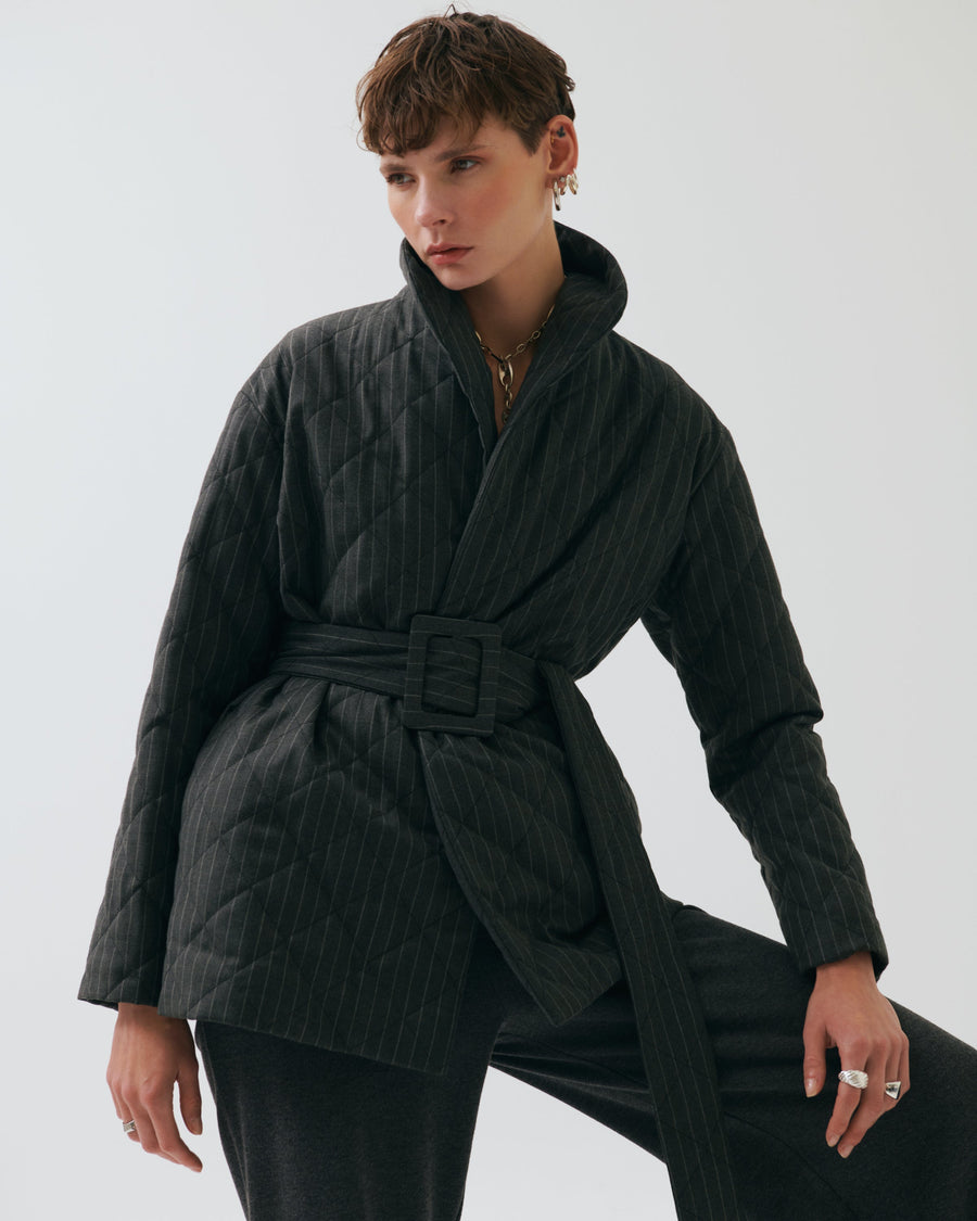 Berta Short Quilted Coat