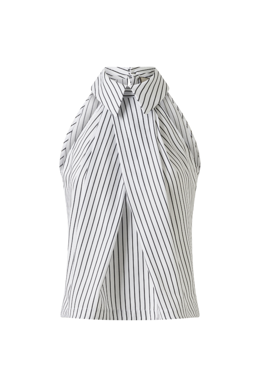 Moyestro Striped Pleated Shirt - 100% Organic Cotton