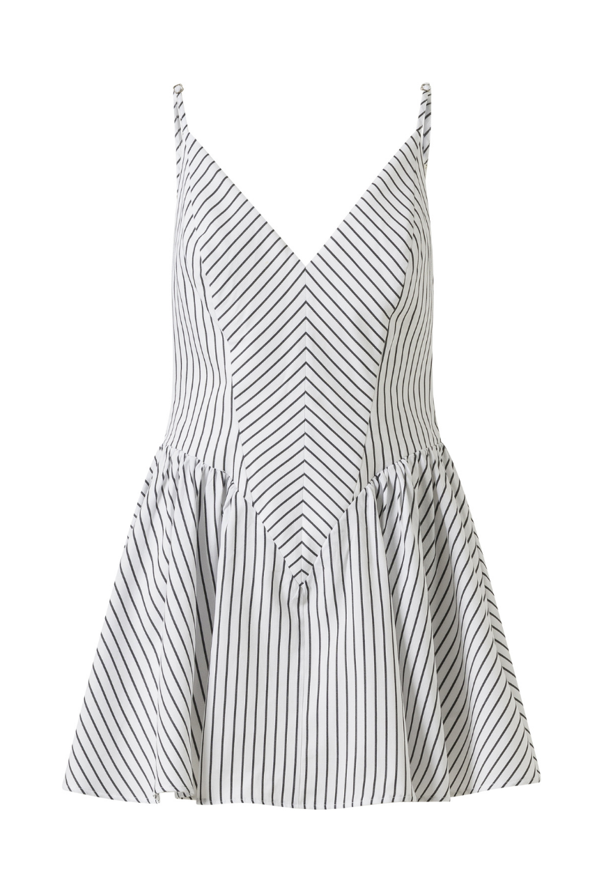 Moyestro Striped Mini Dress - 100% Organic Cotton