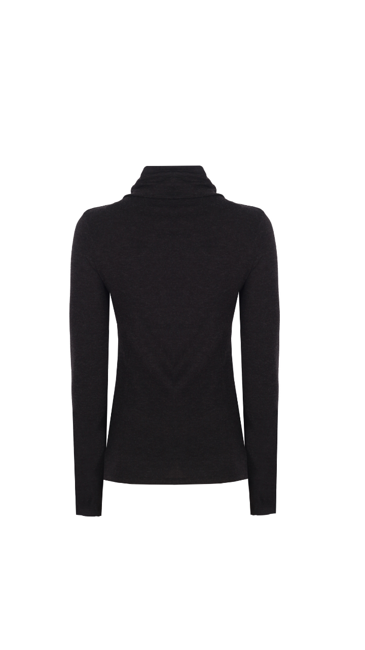 Cady Bamboo Turtleneck Blouse
