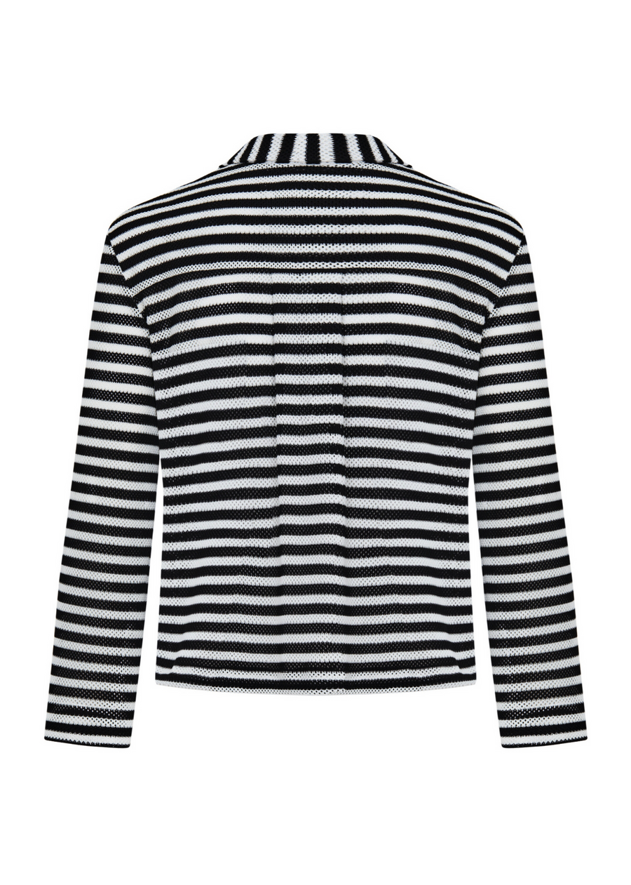 WTF Freya Black-White Striped Blouse