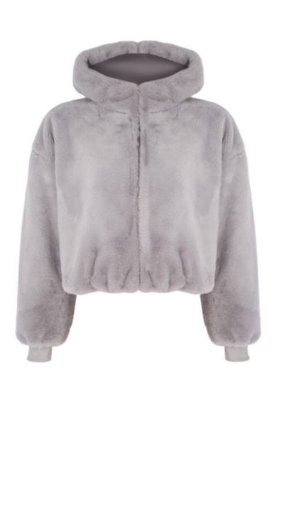 Anya Short Fur Hoodie
