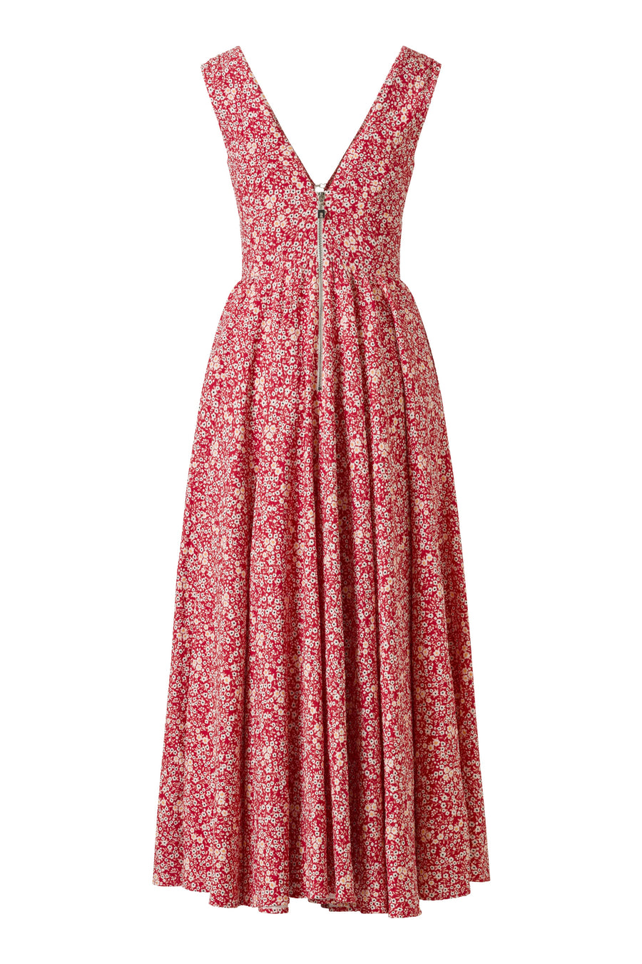 Harlow Yellow Small Floral Print Dress - Premium Cotton