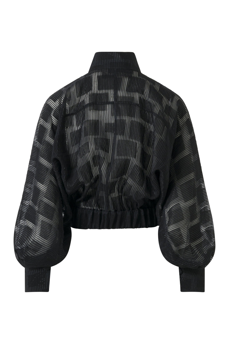 Violaine Blouse Transparent Checkered Texture