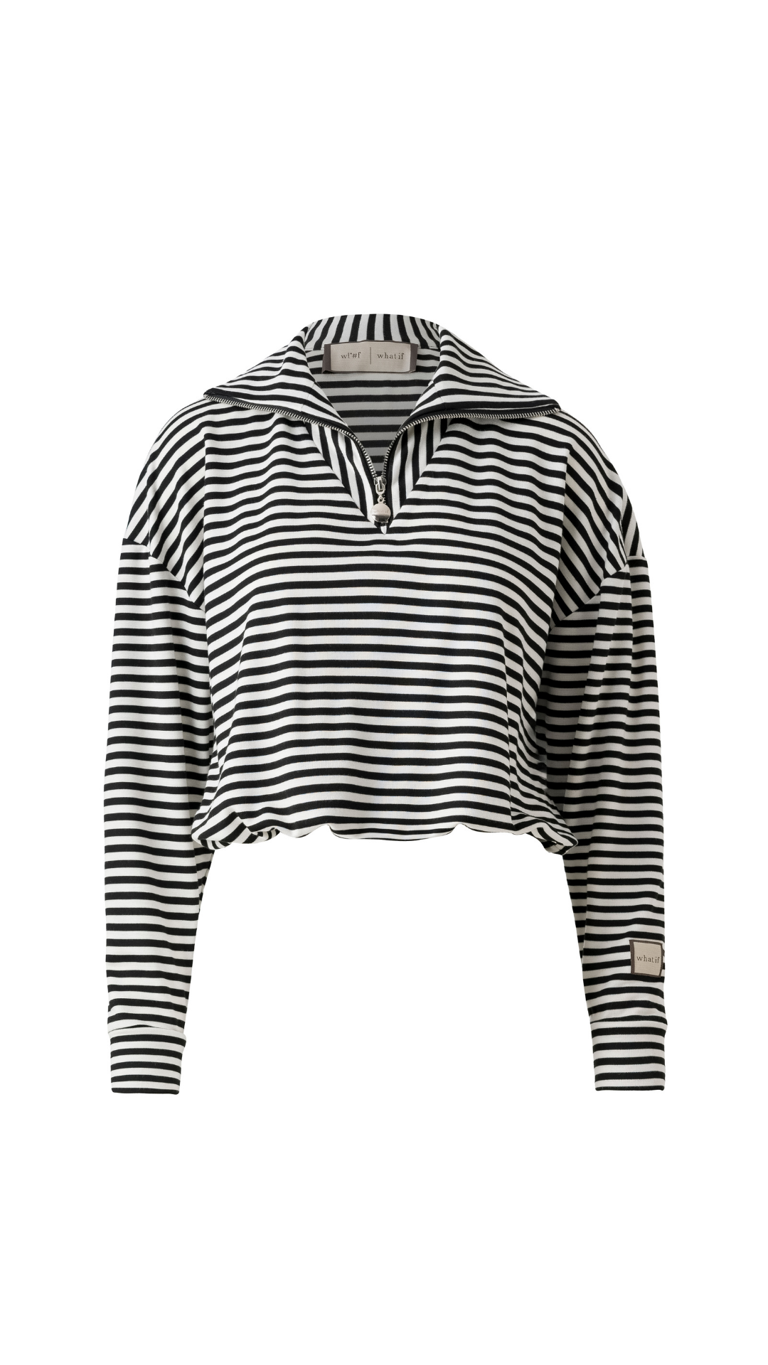 Marine Striped Polo Blouse