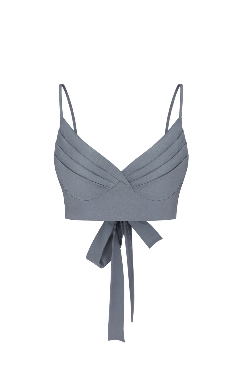 Broadway Draped Bustier Premium - Wool Blend