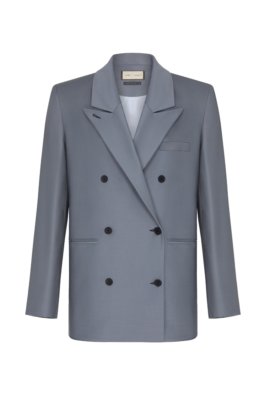 Broadway Double-Breasted Jacket Premium - Wool Blend