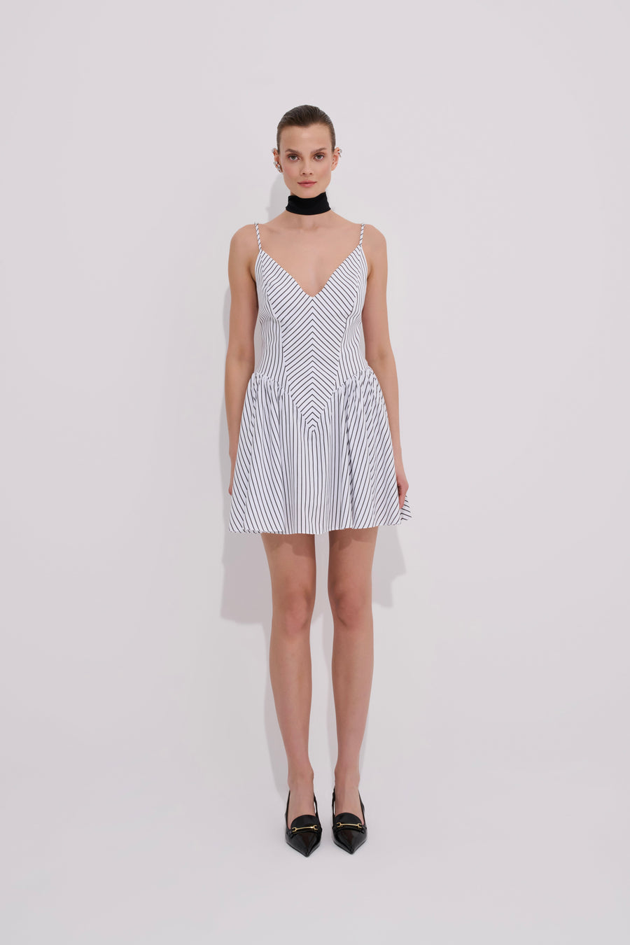 Moyestro Striped Mini Dress - 100% Organic Cotton