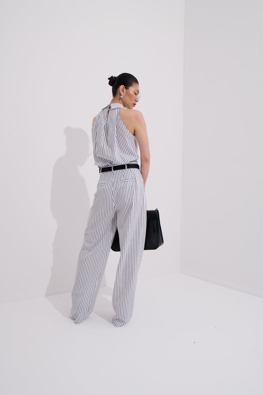 Moyestro Striped Pleated Shirt - 100% Organic Cotton