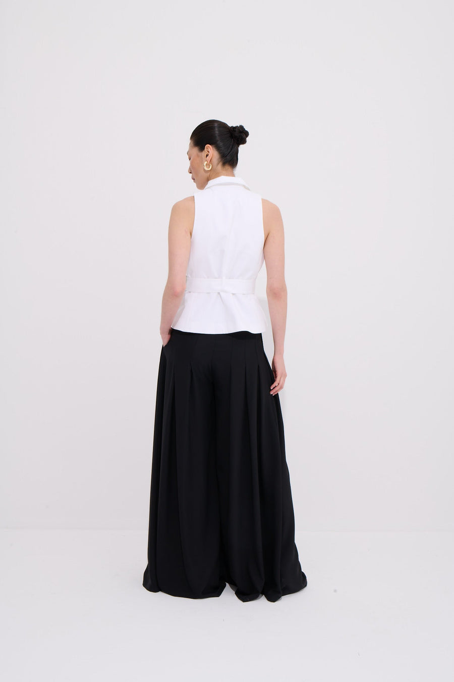 Liza Pleated Wide Leg Pants-Skirt