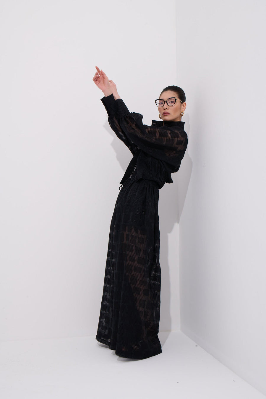 Violaine Pants Transparent Texture