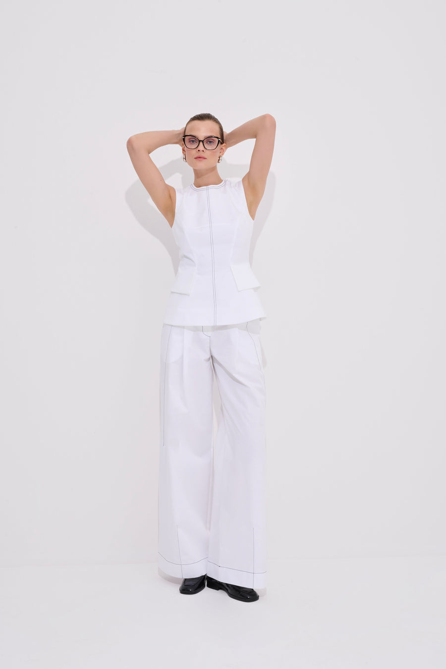 Lia Vest Blouse 100% Fine Organic Cotton
