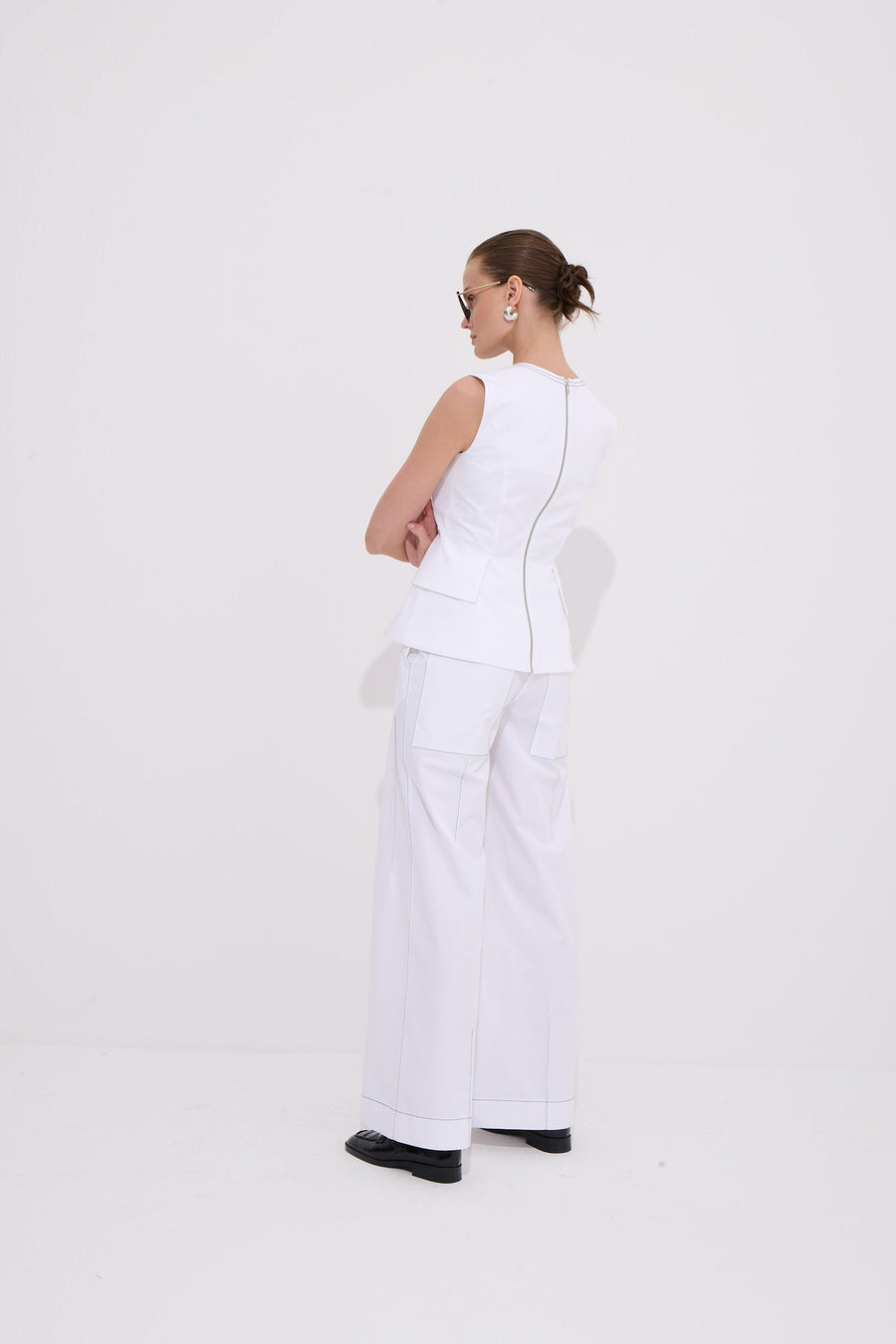 Lia Vest Blouse 100% Fine Organic Cotton