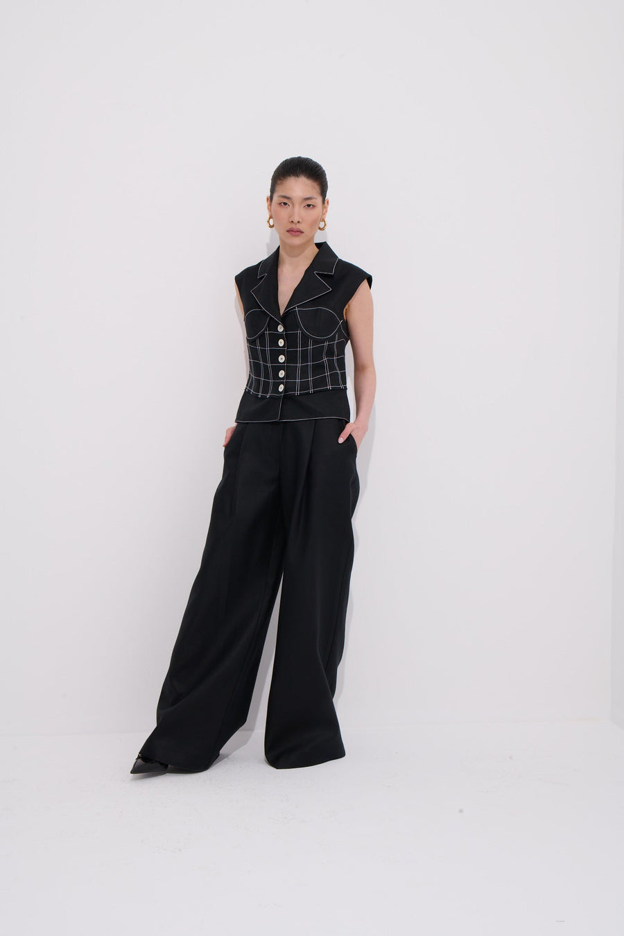Paloma Linen Palazzo Pants 100% Linen Premium