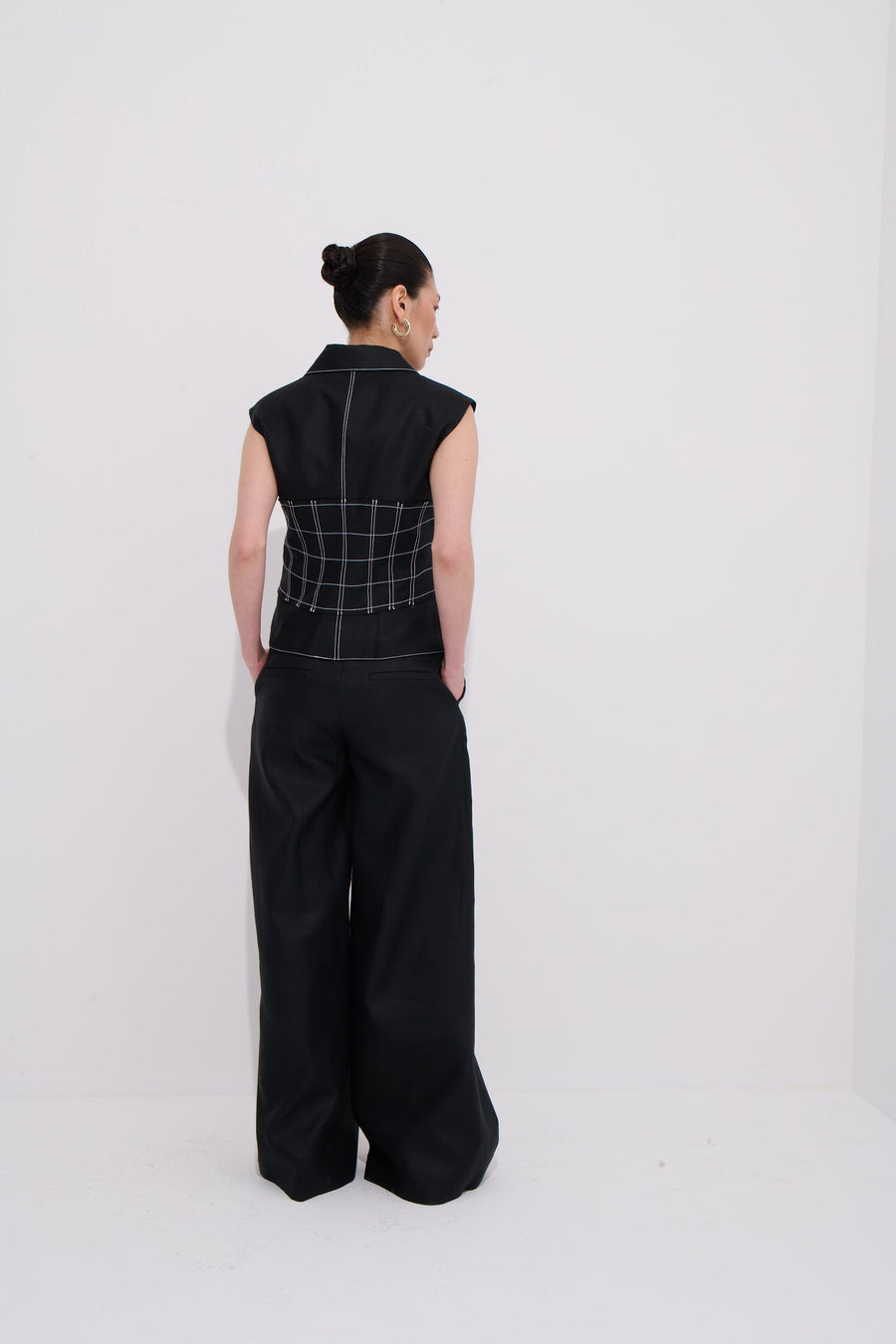 Paloma Linen Palazzo Pants 100% Linen Premium