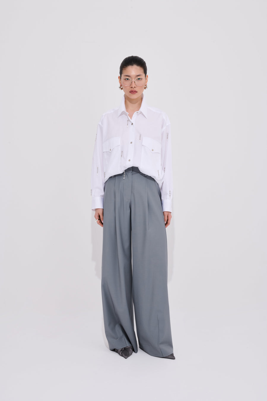 Broadway High-Waisted Pants - Premium Wool Blend