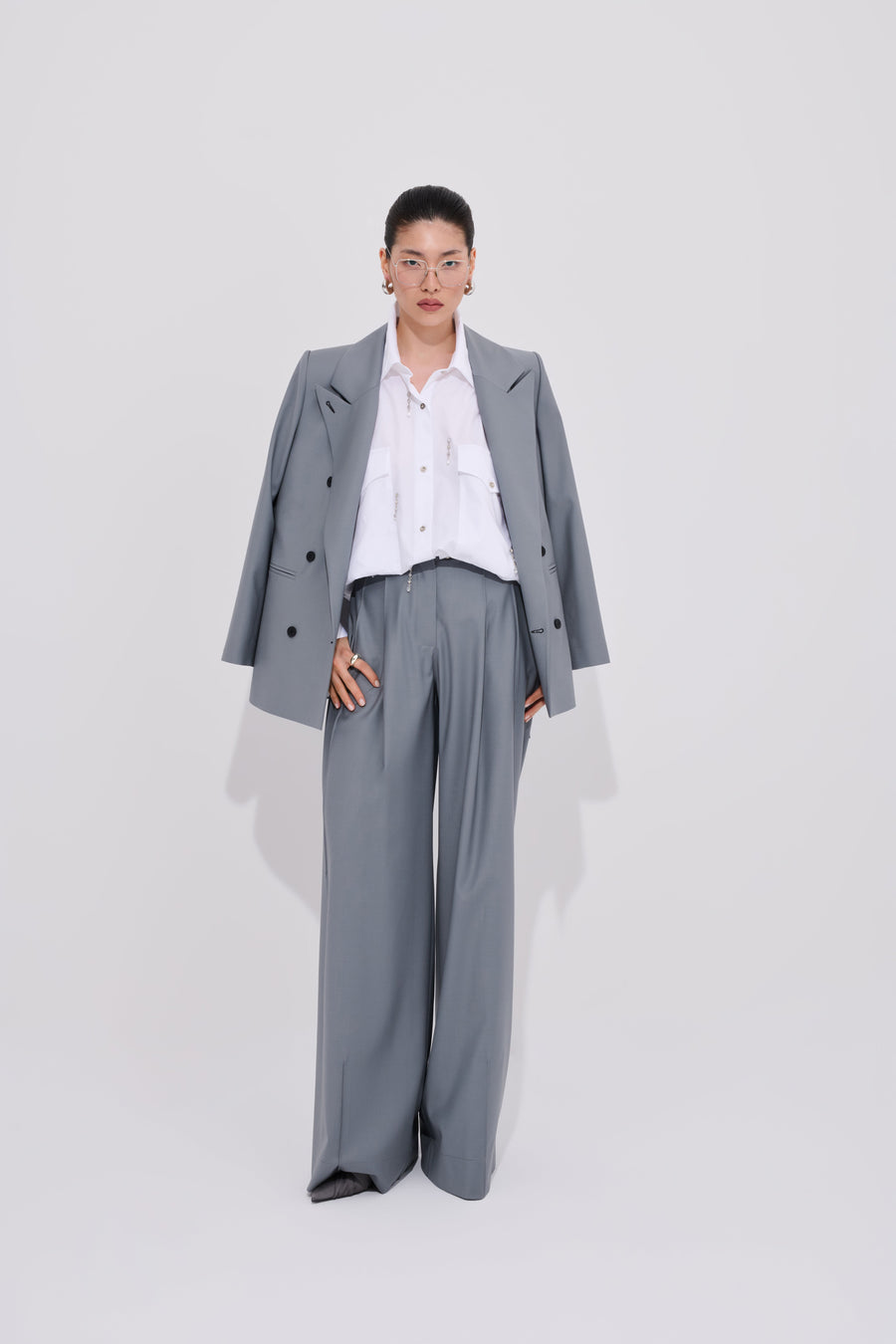 Broadway High-Waisted Pants - Premium Wool Blend