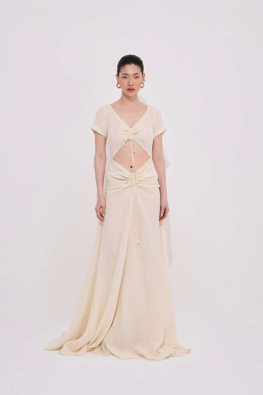 Savra Long Body-Fitting Dress