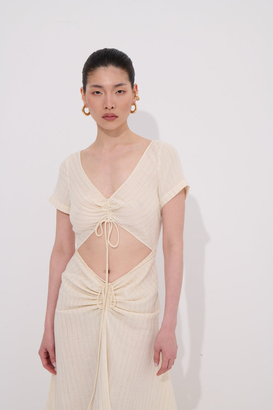 Savra Long Body-Fitting Dress