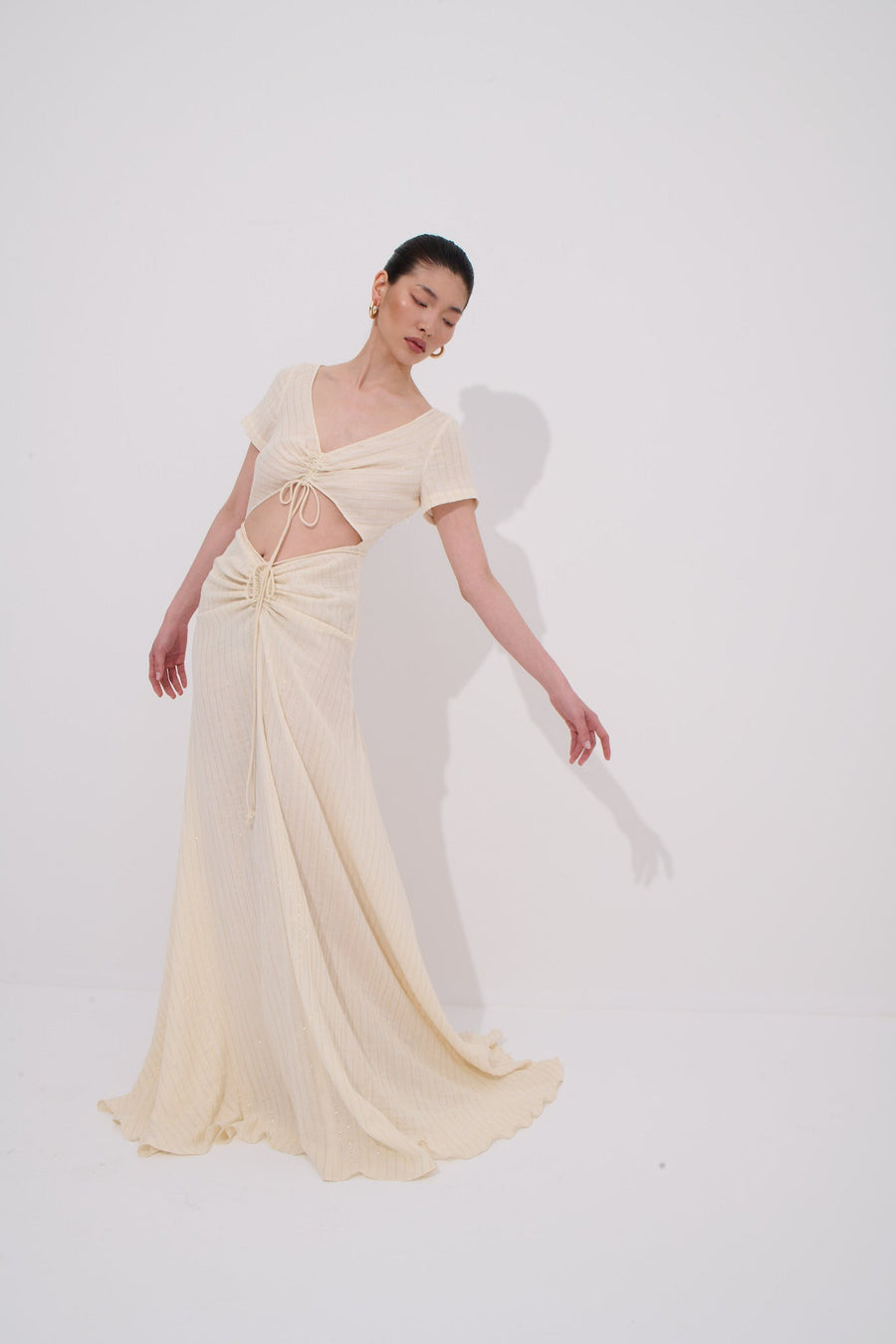 Savra Long Body-Fitting Dress