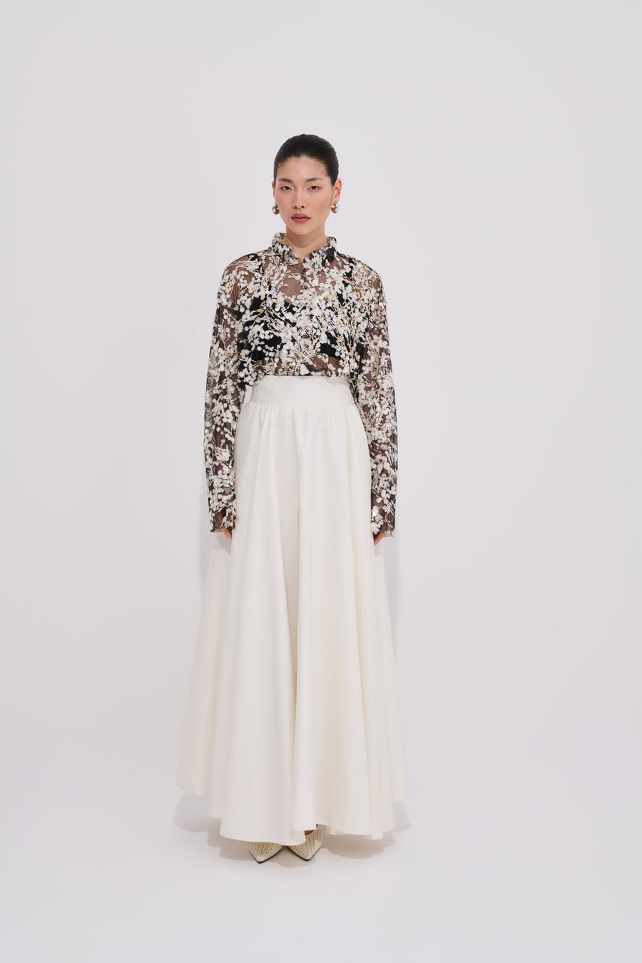 Paloma Long Skirt 100% Linen Premium