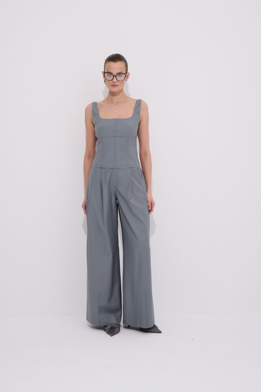 Broadway High-Waisted Pants Premium - Wool Blend