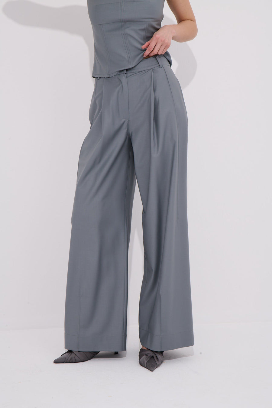 Broadway High-Waisted Pants Premium - Wool Blend