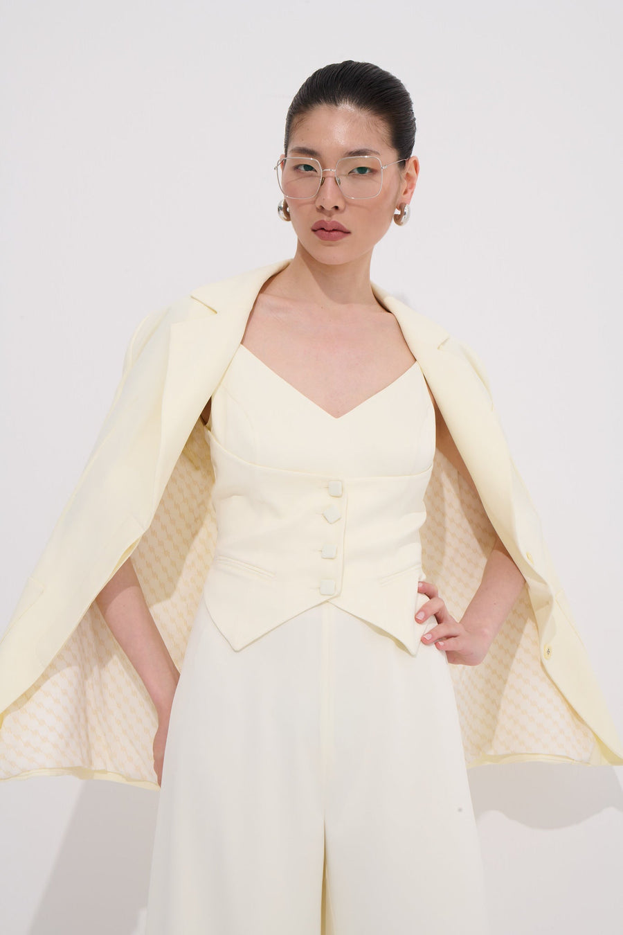 Marble Straight Cut Textured Pattern Jacket Premium