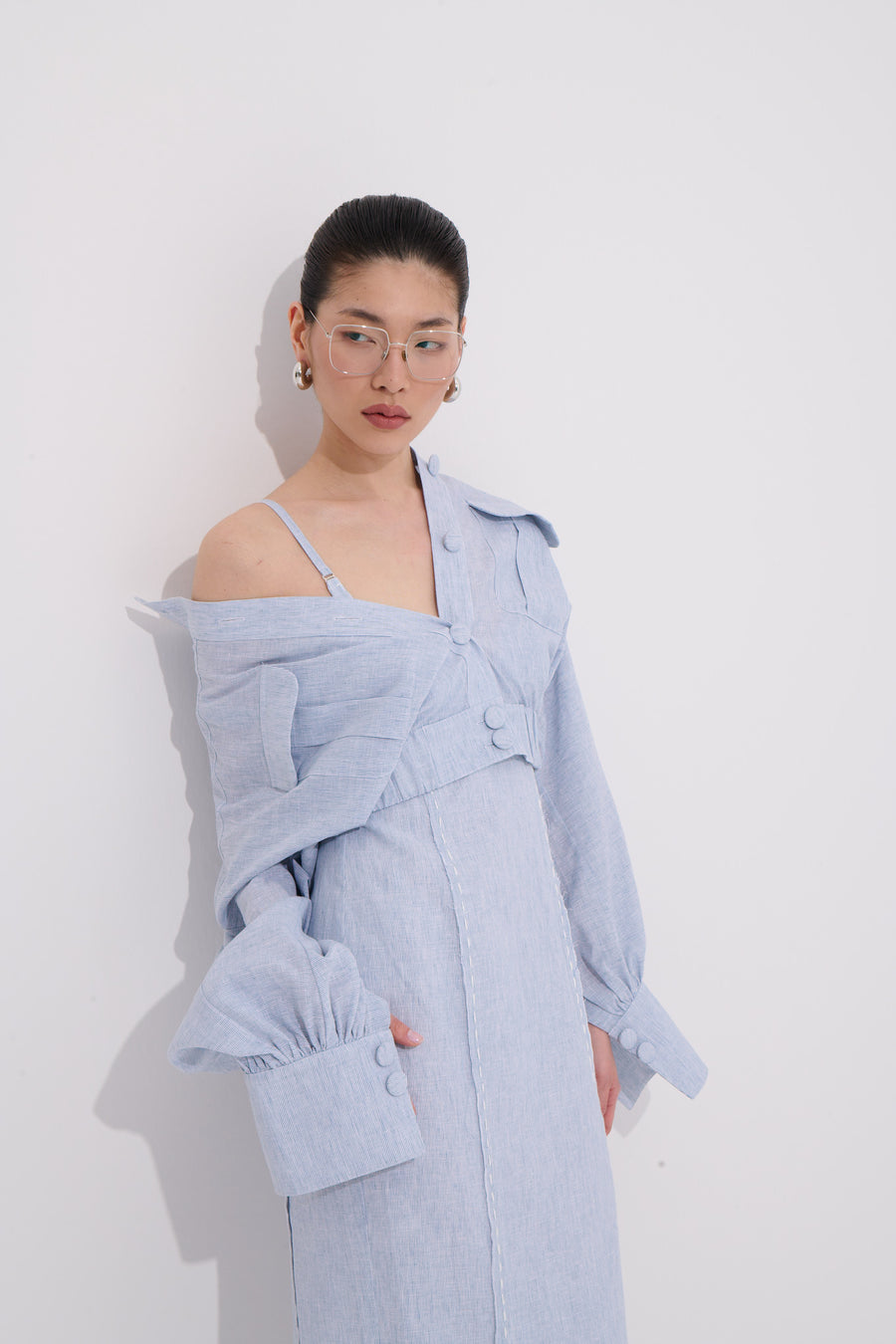 Lumina Vesta Linen Blend Dress