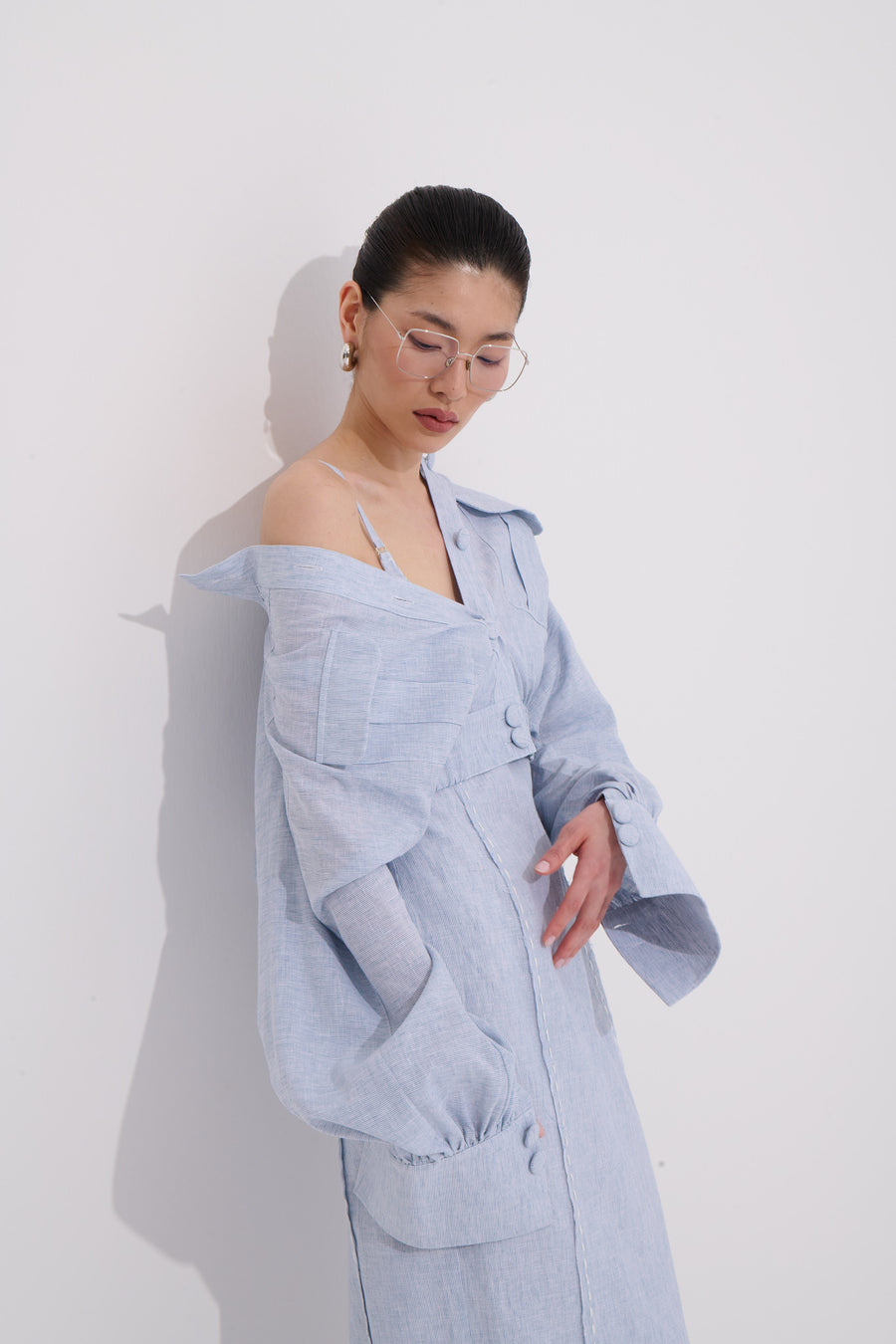 Lumina Vesta Linen Blend Dress