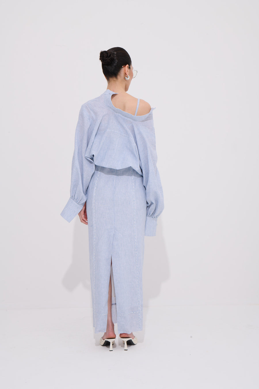 Lumina Vesta Linen Blend Dress