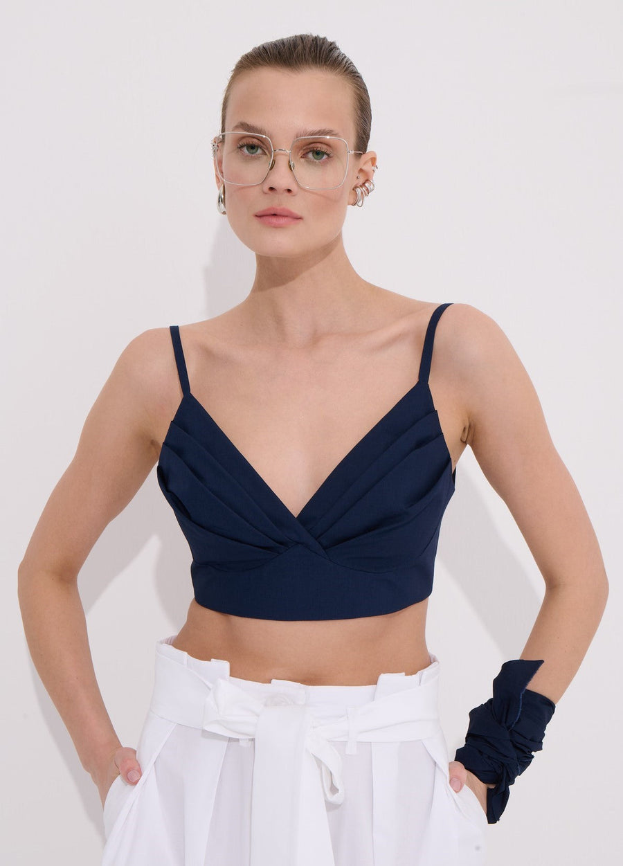 Mari Draped Bustier - 100% Cotton