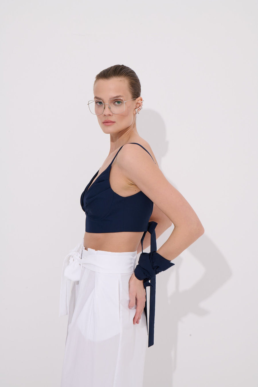 Mari Draped Bustier - 100% Cotton
