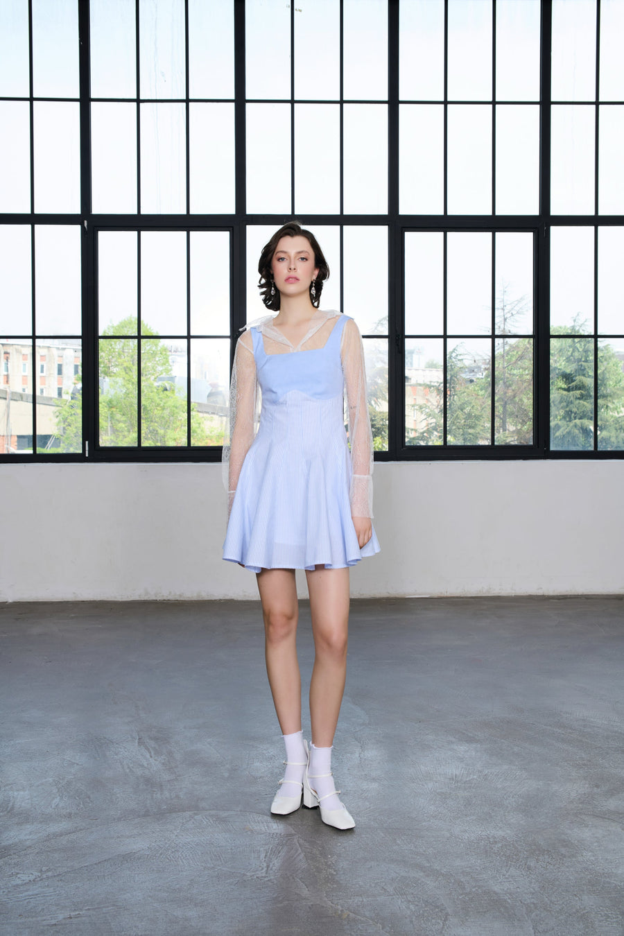 Lumina Vesta Short Dress 100% Cotton