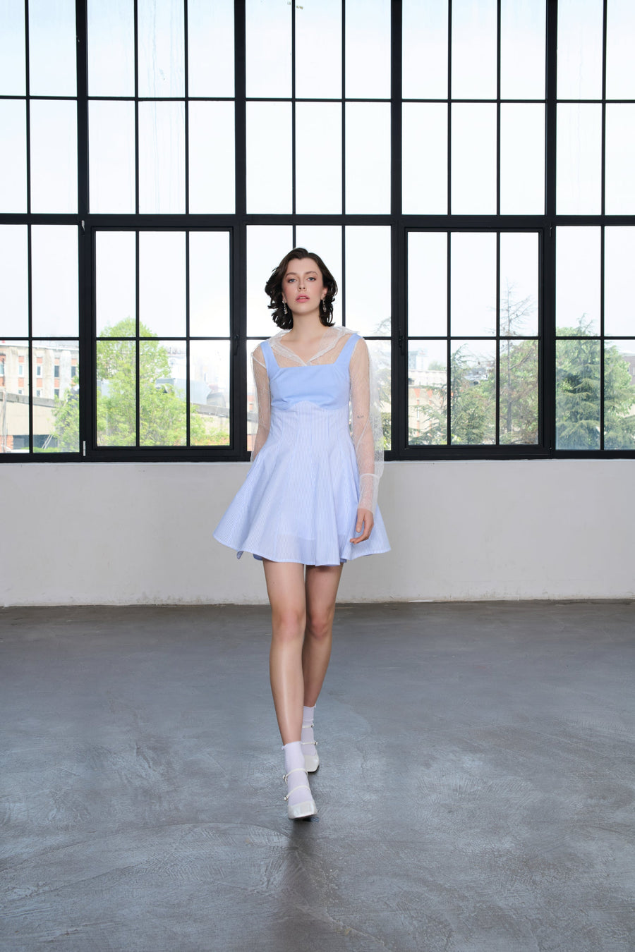 Lumina Vesta Short Dress 100% Cotton